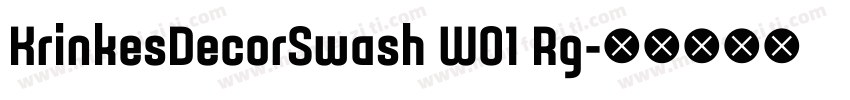 KrinkesDecorSwash W01 Rg字体转换